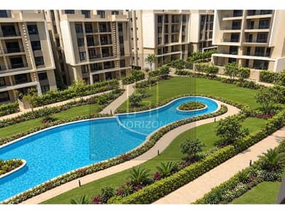 with Best view Semi furnished apartment 3rooms + Dressing rent Fifth Square Marasem New Cairo