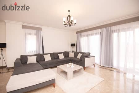 3 bedrooms apartment with private garden in mivida compound with special price available for short and long term rent