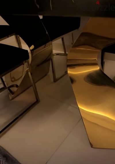 سفره  ٦ كراسي استانلس كراسي متبطنه استيراد اماراتي