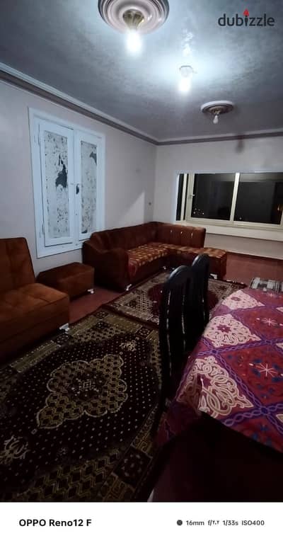 للإيجار اليومي شقة مفروشة المعادي بالقرب من المركز الأوليمبي ومكتبة المعادي وشارع النصر تتكون من اثنين غرفه نوم و ريسبشن وحمام ومطبخ دور 12 اسانسير