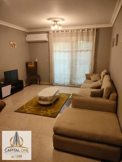Furnished Apartment for Rent in Madinaty B7  Ground Floor with Private Garden Directly Next to Services Close to the Main Movement Area Fully Furnishe