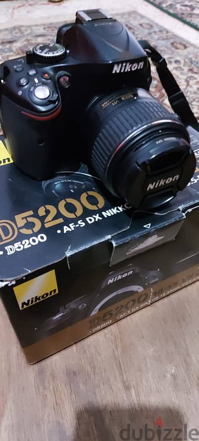 Nikon D5200 DSLR Camera Like New with Extra Lens-  كاميرا Nikon D5200