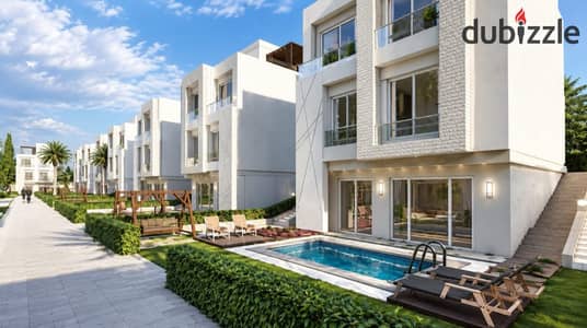 Villa for sale 327 meters Villa in Garden Pond 1 Gate 1 Entrance Zayed 5 Dahshur Connection Green Belt Sheikh Zayed