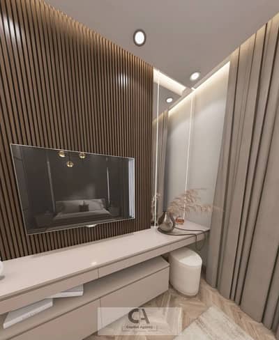 Two-bedroom apartment for sale in the Sixth Settlement, fully finished, offered by Kleek in the Noll compound—located opposite Hyde Park. Payment plan