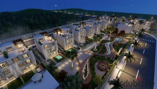 Penthouse for sale 219 meters roof pool 1 gate 1 entrance Zayed 5 Dahshur connection green belt Sheikh Zayed