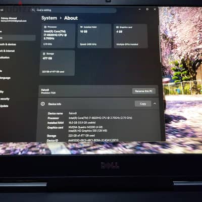 Dell precision 7520