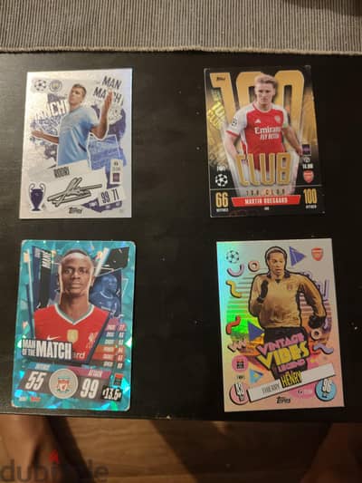 rare match attax cards