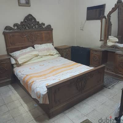 غرفة نوم خشب زان محمل جدا