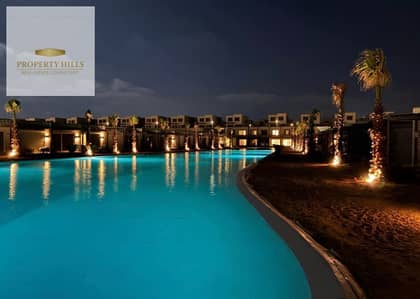 استلام قريب شاليه غرفتين متشطب للبيع في Hacienda West الساحل الشمالي