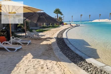 Chalet ready for sale, fully finished, first row lagoon in Azha, 3 rooms