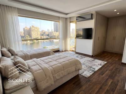 سكن + استثمار شقه مفروشه  في المعادي بفيو مباشر علي النيل وجزيره الدهب بأعلي عائد استثماري سنوي 1,350,000 بجوار هيلتون Furnished Apartment