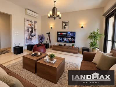 شقة فندقية 200 متر 3 غرف نوم  للايجار | مفروشة بتصميم الترا مودرن بالكامل جاهزة للسكن | موقع مميز في كمبوند ميفيدا بالقرب من الجامعة الامريكية