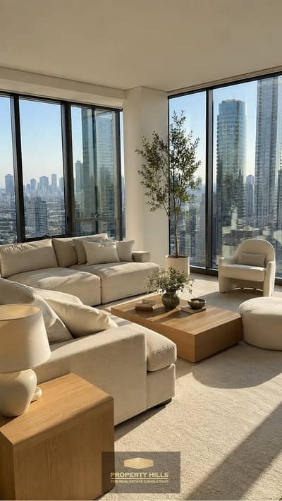 160m apartment, furnished with a panoramic view in Nations of Sky Towers next to Mall of Arabia and Ion Sheikh Zayed