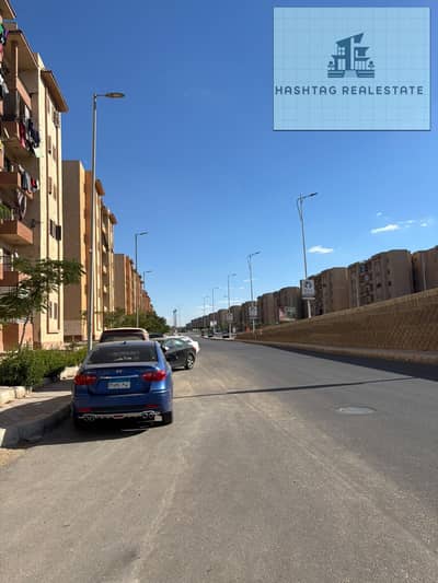Apartment for sale in Zahra City 6 October (800 acres) previously the second building from the Wahat Street and on a main street next to One Star Mall and behind it is Al-Quds Service Complex