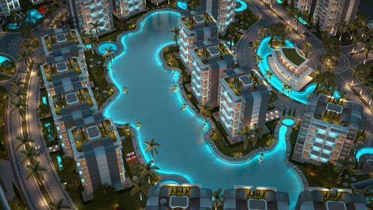 71m² apartment in Hava Compound, New Capital’s R8 district, directly on the Central Axis. 10% down payment and installments up to 12 years.