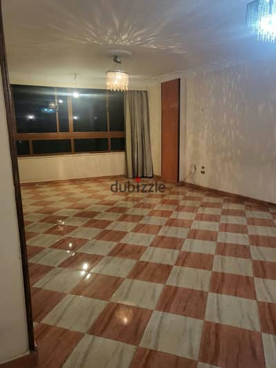 Two-level front apartment, empty, ready for living and immediate delivery for sale, Tah Hussein side streets, near Cairo Airport and Joseph Tito and the Suez Bridge, New Heliopolis.