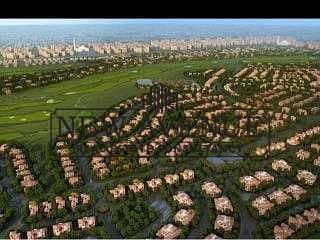 أكبر مساحة أرض لفيلا في الصف الثاني من ملعب الجولف جاهزة للتسليم الفوري للبيع في سيتي جيت التجمع الخامس من تطوير شركة الديار القطرية City Gate