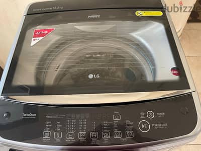 غسالة LG فوق أوتوماتيك سمارت إنفرتر بحالة الزيرو | LG Top Load Washer