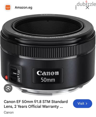 لينس كانون 50mm