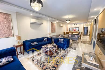 Luxury Apartment Directly on Fawzy Moaz St. with a Master Bedroom and Fully Open View