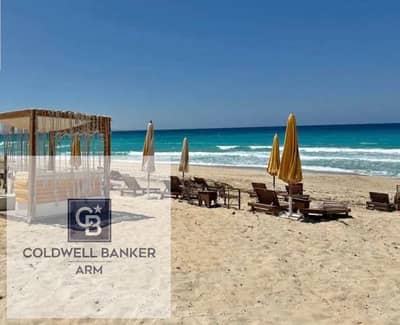 شاليه للبيع في "هاسيندا ووترز" (Hacienda Waters) بالساحل الشمالي - العلمين الجديدة 2 ٢ غرفة  نوم، ويقع في الطابق الأرضي مع حديقة  من شركة بالم هيلز