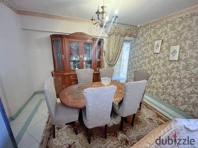 Furnished apartment for rent 120m Smouha (Ismail Serry Street)