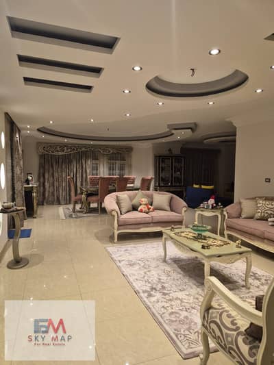 Apartment for sale cash in Madinaty model 700 in b3 area 326 meters wide garden view super lux finishing direct northern direction