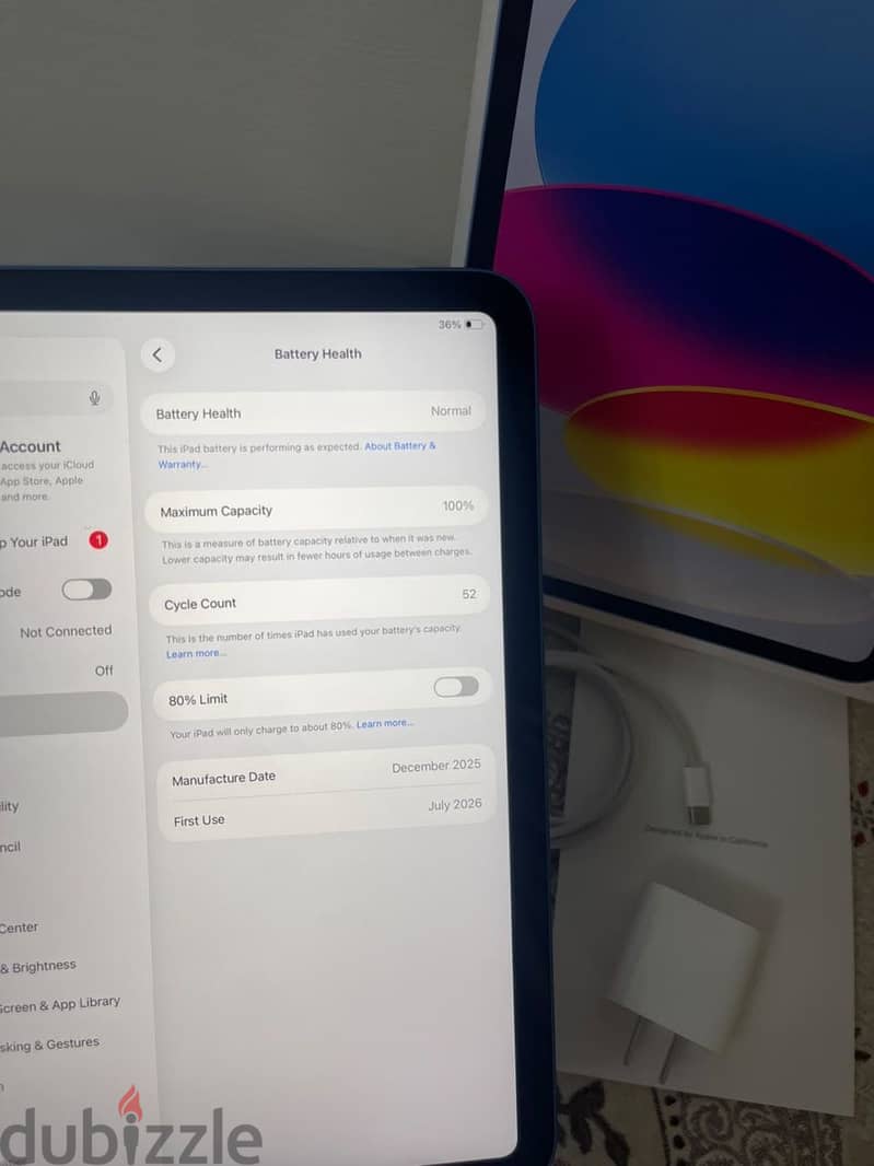 Ipad a16 256G 8