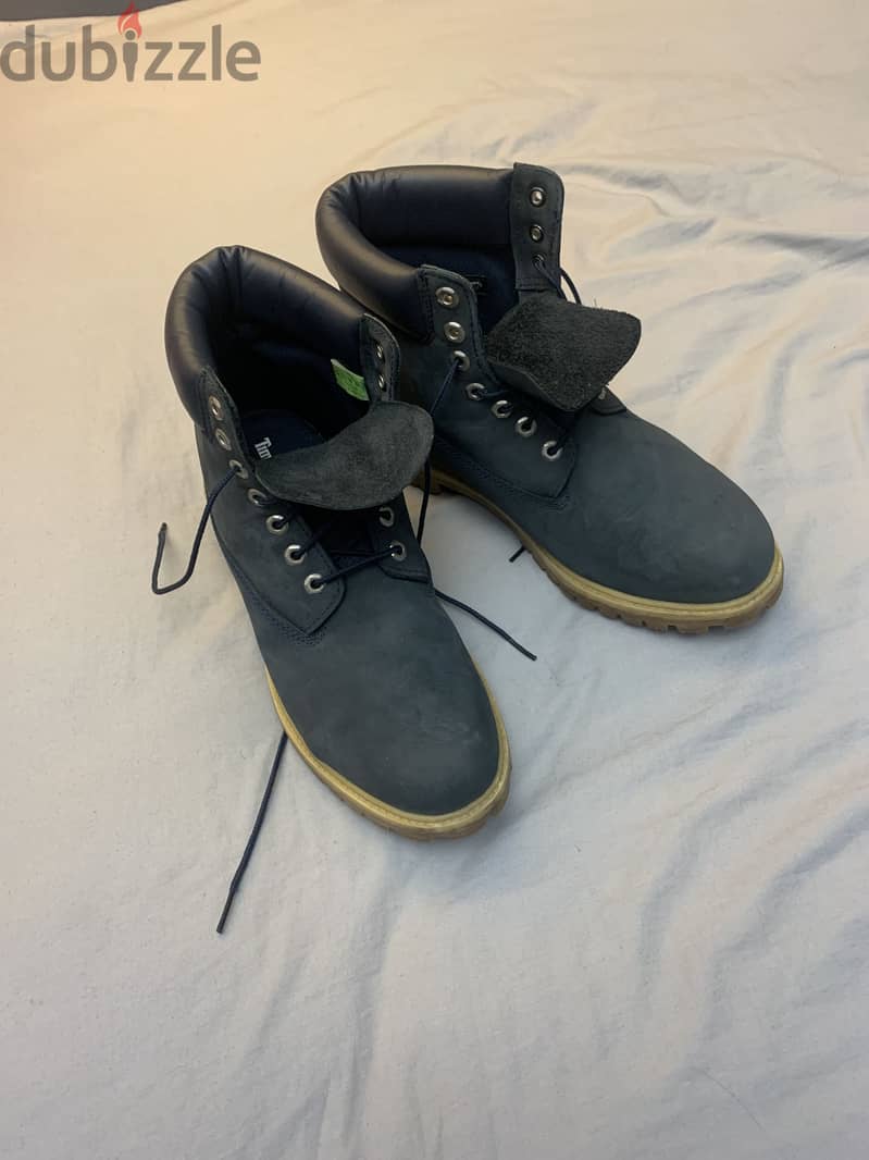 Blue timberland boots 3