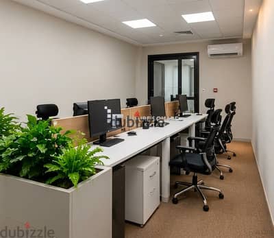 Unique administrative headquarters 120m furnished air-conditioned for rent in Rayhana Plaza Zahraa Maadi