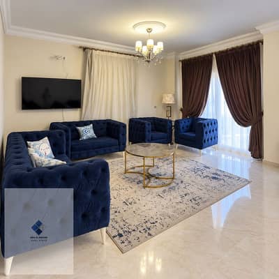 Luxury apartment for rent in the first assembly within a luxurious villa with an area of 200 square meters and a sea view and 3 bedrooms including a master