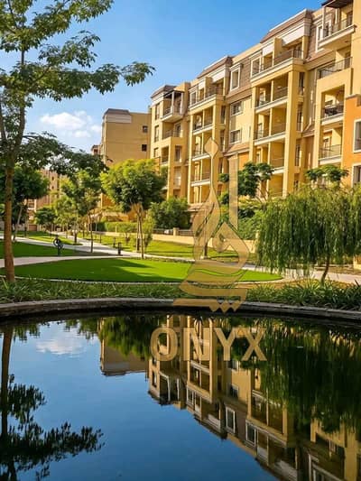 For sale at an exceptional price—ready for viewing. Located in a prime spot within the Sarai compound on the Suez Road, directly adjacent to Madinaty