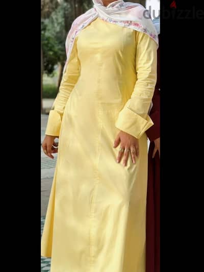 Yellow maxi dress