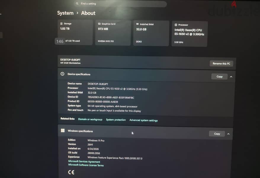 computer hp z420 1