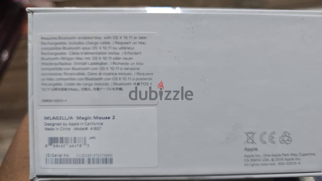 Apple magic mouse 2 1