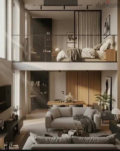من المالك شقه (دورين) LOFT للبيع في العاصمه الاداريه الجديده