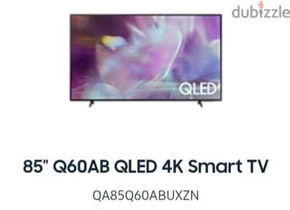 almost new TV smart TV 85inch
