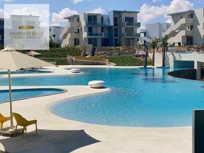 Duplex for sale 272 sqm 3 bedrooms with nanny room ready to move fully finished in a prime location 1st Row Lagoon view lowest price in market