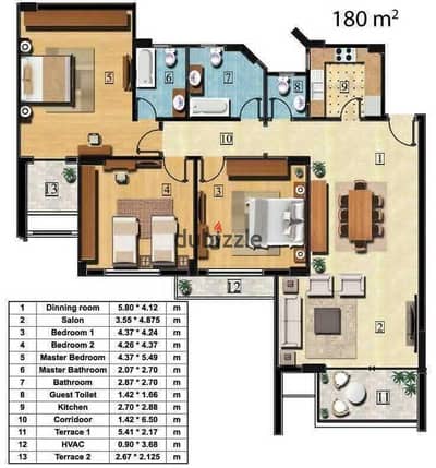 Apartment for sale in Beta Greens Compound – October Gardens  An excellent opportunity to own a spacious apartment with an open view overlooking the G