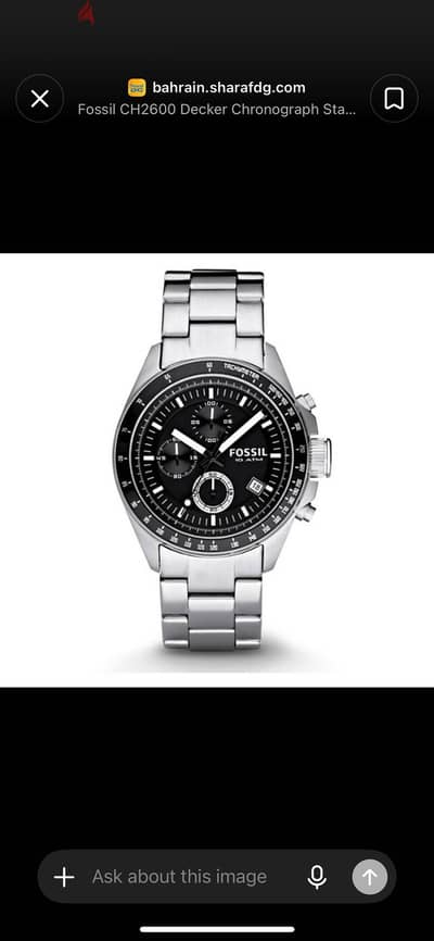 Fossil Decker Chronograph CH260 ساعه فوسيل