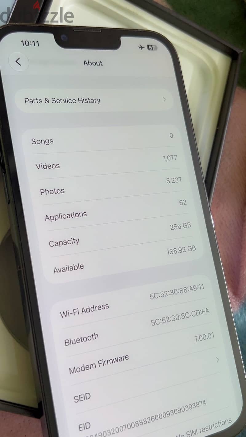 iPhone 13 pro max 256g 8