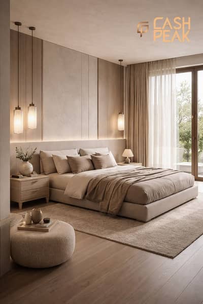 64% cash dicount fully finished townhouse with a private garden and a lagoon view in Talala Compound, New Heliopolis, directly facing Sodic East.