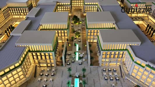 محل تجاري ارضي _موقع متميز_مباشرة على محور زويل الرئيسي _مول  متكامل الخدمات _ بأسعار الطرح الأولي _ واجهه البلازا _ مقدم 10% و اقساط بتوصل ل10 سنين _