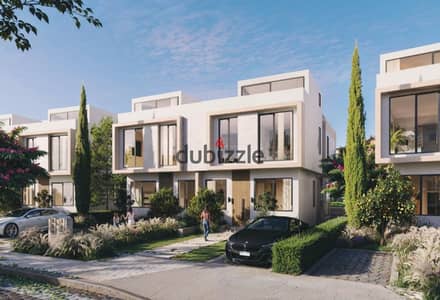 Modern Twin House with Lagoon View in Villagio next to Al Gezira Club