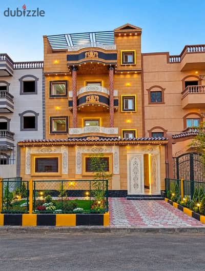 فيلا للبيع فى حدائق أكتوبر – حدائق الياسمين – المنطقة الرابعة  منزل 4 أدوار بتشطيب هندسي خارجي وداخلى