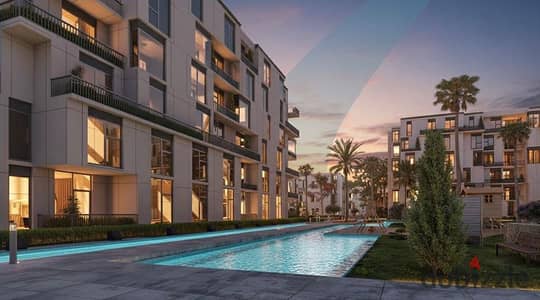 57 sqm apartment in Samaya Residence, October Gardens, directly on Al-Nawadi Street. 10% down payment and installments up to 10 years.