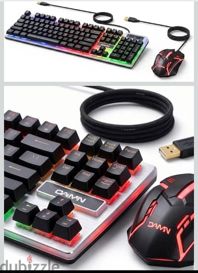 كيبورد و ماوس RGB جديد