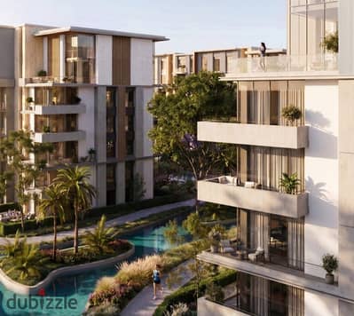 شقة متشطبة بالتكييفات بفيو جميل فى إيفوار إيست بجانب هايد بارك وميفيدا Ivoire East PRE