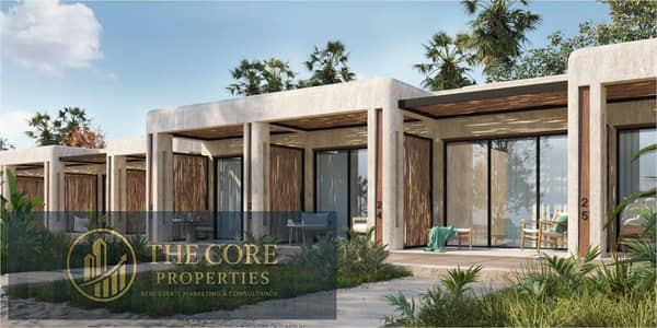 Beach Cabin للبيع في كيلو 194 صف اول علي البحر دايركت في الساحل الشمالي