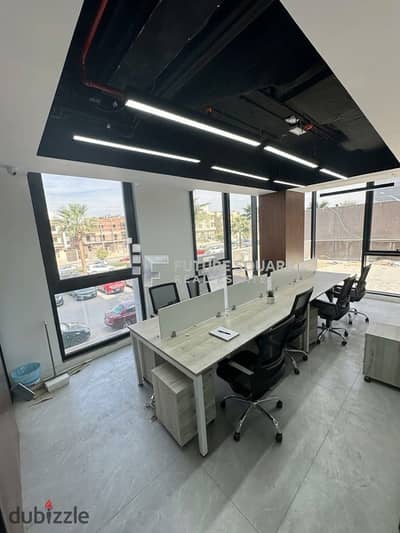Administrative headquarters 155 m finished ultra-modern for rent in Cairo Business Park, Fifth Settlement